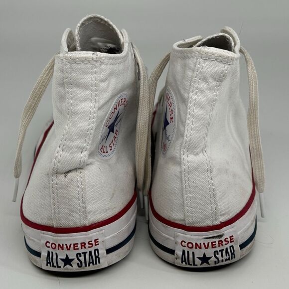 Converse Chuck Taylor All Star High Top White Sneakers Size W7.5/M5.5 - Picture 5 of 11